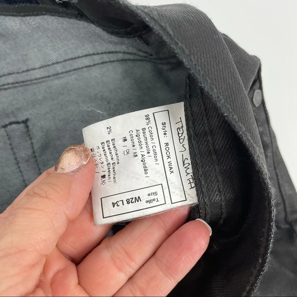 Teddy Smith black Rock Wax jeans 28 x 34 - Picture 4 of 6